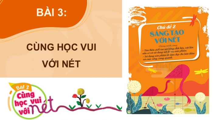 Giáo án PPT Mĩ thuật 2 cánh diều Bài 3: Cùng học vui với nét