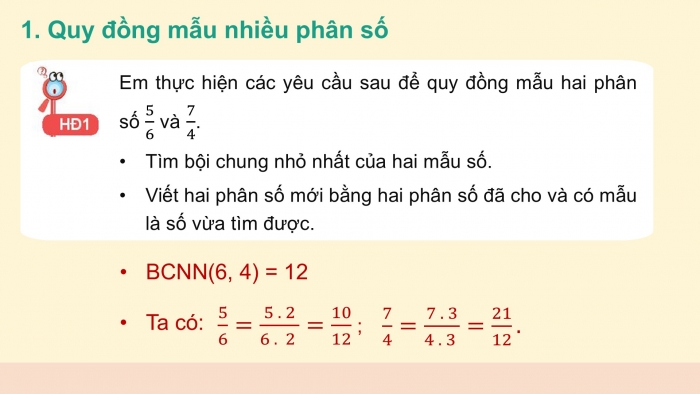 Giáo án PPT Toán 6 kết nối Bài 24: So sánh phân số. Hỗn số dương