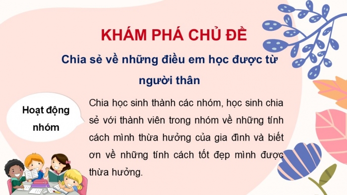 Giáo án PPT HĐTN 2 kết nối Tuần 18: Người trong một nhà