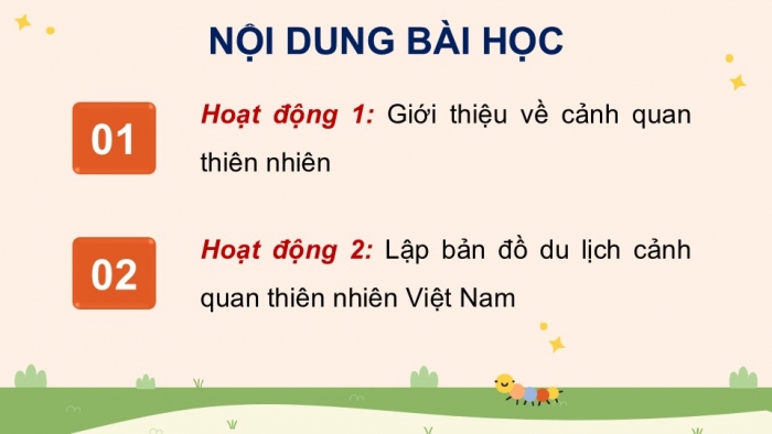 Giáo án điện tử Hoạt động trải nghiệm 5 cánh diều Chủ đề 6: Cảnh quan thiên nhiên quê hương, đất nước - Tuần 21