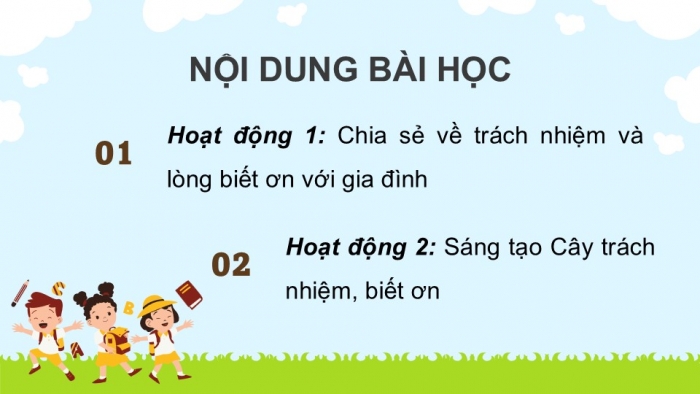 Giáo án điện tử Hoạt động trải nghiệm 5 cánh diều Chủ đề 7: Mái ấm gia đình - Tuần 25