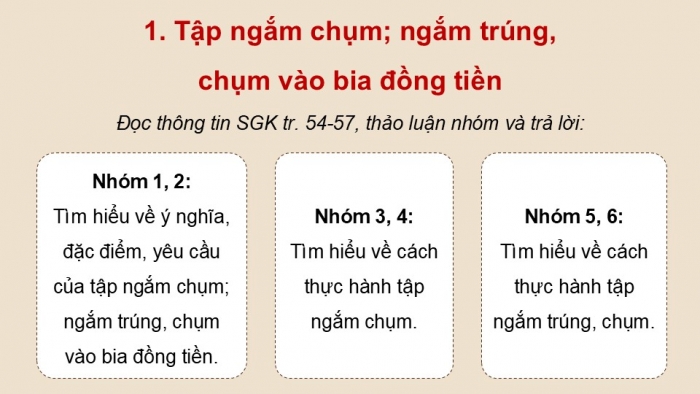 Giáo án điện tử Quốc phòng an ninh 12 kết nối Bài 6: Kĩ thuật bắn súng tiểu liên AK (P2)