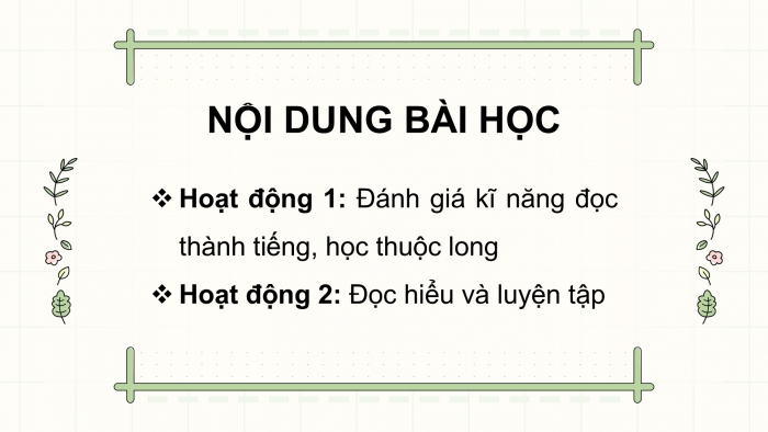 Giáo án điện tử Tiếng Việt 5 cánh diều Bài 15: Ôn tập giữa học kì II (Tiết 1 + 2)