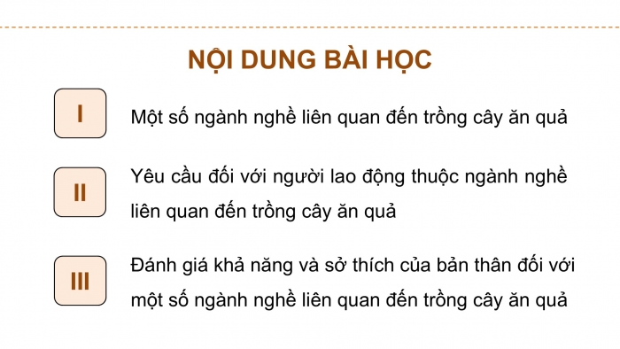 Giáo án điện tử Công nghệ 9 Trồng cây ăn quả Cánh diều Bài 12: Một số ngành nghề liên quan đến trồng cây ăn quả