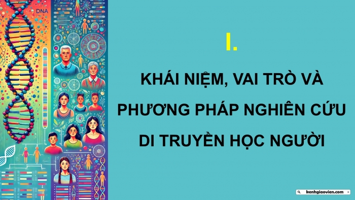 Giáo án điện tử Sinh học 12 cánh diều Bài 14: Di truyền học người