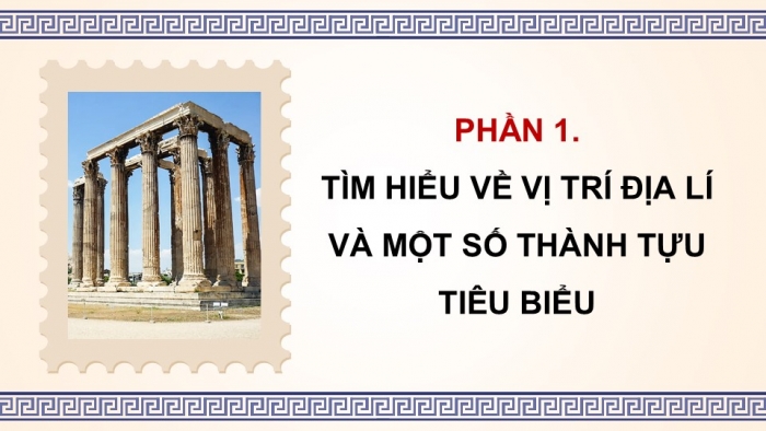 Giáo án điện tử Lịch sử và Địa lí 5 kết nối Bài 25: Văn minh Hy Lạp