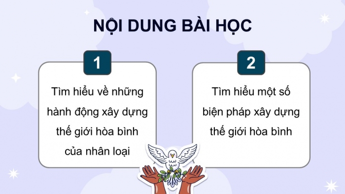 Giáo án điện tử Lịch sử và Địa lí 5 kết nối Bài 27: Xây dựng thế giới hòa bình