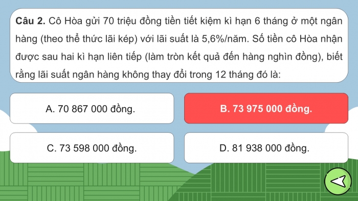 Giáo án điện tử chuyên đề Toán 12 kết nối Bài tập cuối CĐ 3