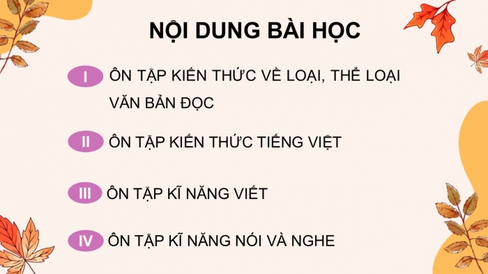 Giáo án điện tử Ngữ văn 9 kết nối Bài Ôn tập học kì II