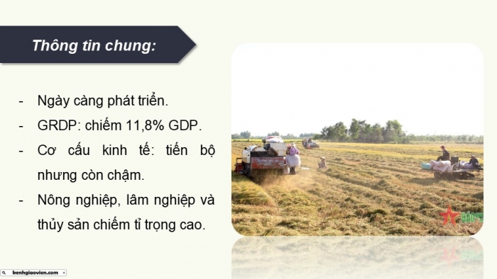 Giáo án điện tử Địa lí 9 kết nối Bài 20: Vùng Đồng bằng sông Cửu Long (P2)