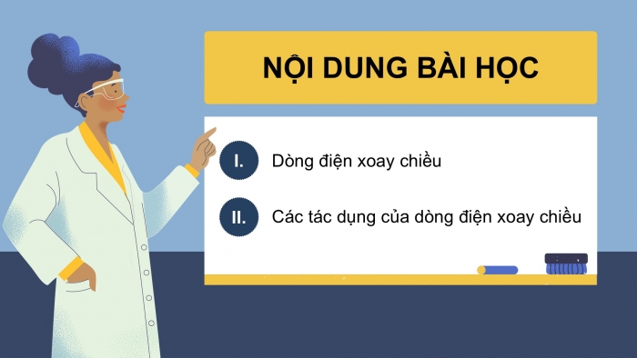 Giáo án điện tử KHTN 9 chân trời - Phân môn Vật lí Bài 13: Dòng điện xoay chiều