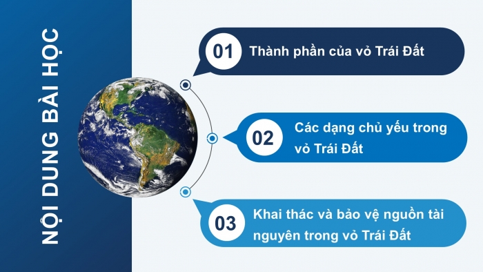 Giáo án điện tử KHTN 9 chân trời - Phân môn Hoá học Bài 31: Sơ lược về hóa học vỏ Trái Đất và khai thác tài nguyên từ vỏ Trái Đất