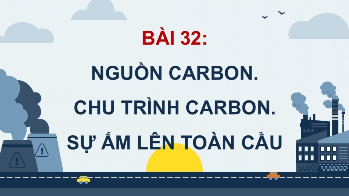 Giáo án điện tử KHTN 9 cánh diều - Phân môn Hoá học Bài 32: Nguồn carbon. Chu trình carbon. Sự ấm lên toàn cầu