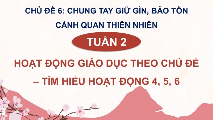 Giáo án điện tử Hoạt động trải nghiệm 12 kết nối Chủ đề 6 Tuần 2