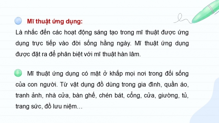 Giáo án điện tử Mĩ thuật 9 kết nối Bài 15: Ngành, nghề liên quan đến mĩ thuật ứng dụng