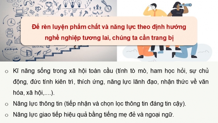 Giáo án điện tử Hoạt động trải nghiệm 12 kết nối Chủ đề 9 Tuần 4