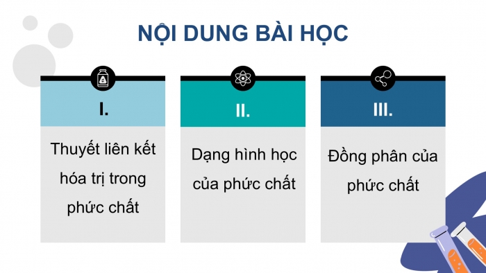 Giáo án điện tử chuyên đề Hoá học 12 chân trời Bài 7: Liên kết và cấu tạo của phức chất