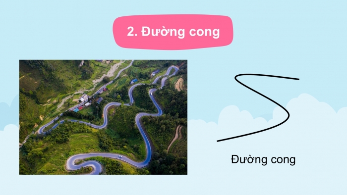 Giáo án PPT Toán 2 cánh diều bài Đường thẳng – Đường cong, Đường gấp khúc