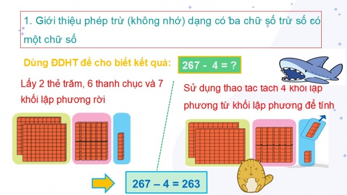 Giáo án PPT Toán 2 chân trời bài Phép trừ không nhớ trong phạm vi 1 000