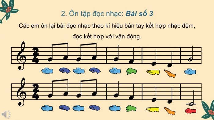 Giáo án PPT Âm nhạc 2 kết nối Tiết 22: Ôn tập Hát và đọc nhạc, Vận dụng – Sáng tạo