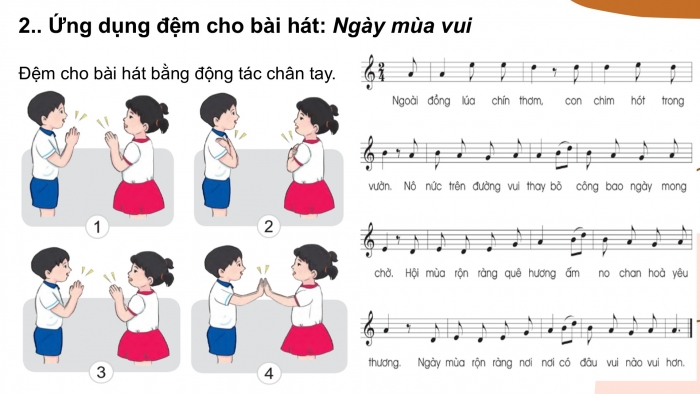 Giáo án PPT Âm nhạc 2 cánh diều Tiết 4: Nhạc cụ, Vận dụng – Sáng tạo Mô phỏng âm thanh cao – thấp theo sơ đồ