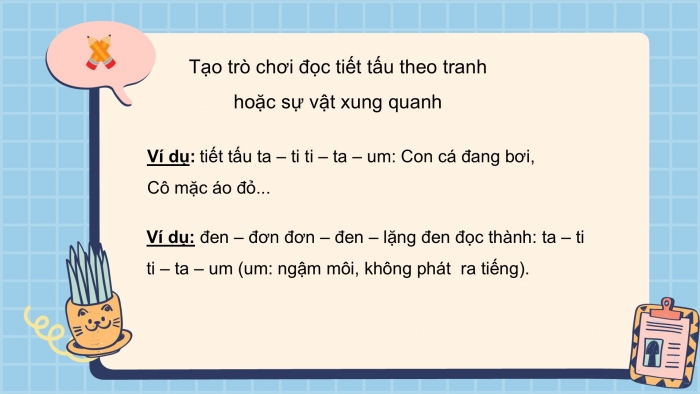 Giáo án PPT Âm nhạc 2 chân trời Tiết 4: Sử dụng nhạc cụ, Nhà ga âm nhạc