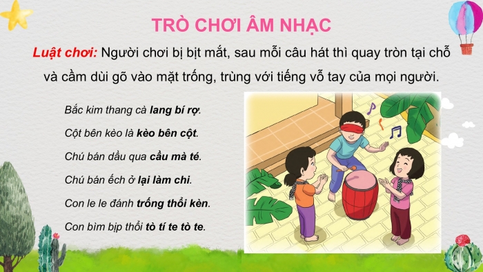 Giáo án PPT Âm nhạc 2 cánh diều Tiết 20: Ôn tập bài hát Bắc kim thang, Nghe nhạc Cái bống