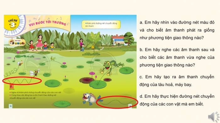 Giáo án PPT Âm nhạc 2 chân trời Tiết 1: Cảm nhận đường nét chuyển động của âm thanh, Vận dụng mô tả đường nét chuyển động của âm thanh