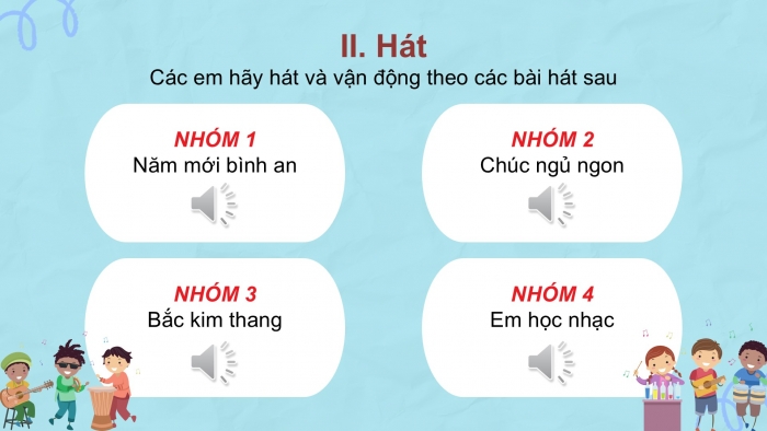 Giáo án PPT Âm nhạc 2 chân trời Ôn tập chủ đề 5, 6, 7, 8