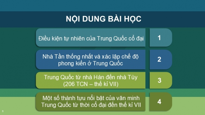 Giáo án PPT Lịch sử 6 kết nối Bài 9: Trung Quốc từ thời cổ đại đến thế kỉ VII