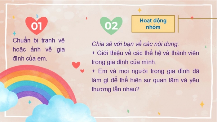 Giáo án PPT Tự nhiên và Xã hội 2 chân trời Bài 5: Ôn tập chủ đề Gia đình