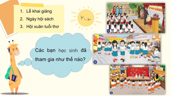 Giáo án PPT Tự nhiên và Xã hội 2 chân trời Bài 6: Một số sự kiện ở trường em