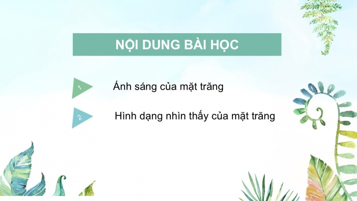 Giáo án PPT KHTN 6 chân trời Bài 44: Chuyển động nhìn thấy của Mặt Trăng