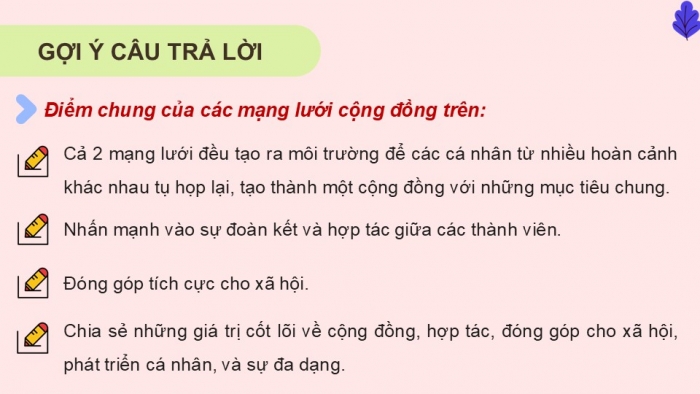 Giáo án điện tử Hoạt động trải nghiệm 9 cánh diều Chủ đề 5 - Hoạt động giáo dục 1: Tham gia phát triển cộng đồng