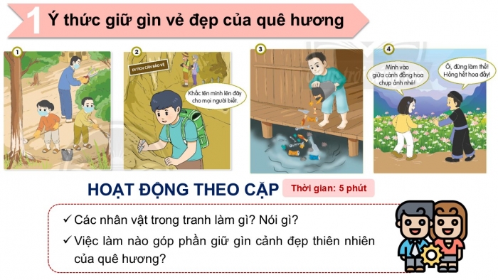 Giáo án PPT Đạo đức 2 chân trời Bài 14: Giữ gìn cảnh đẹp quê hương