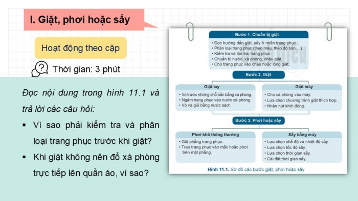 Giáo án PPT Công nghệ 6 cánh diều Bài 11: Bảo quản trang phục