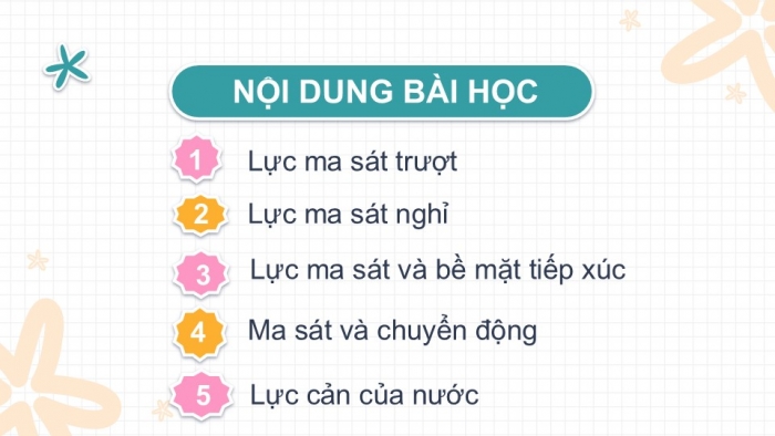 Giáo án PPT KHTN 6 cánh diều Bài 28: Lực ma sát