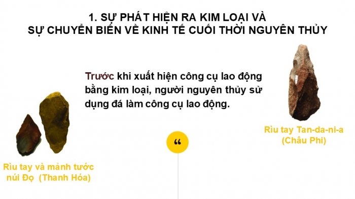 Giáo án PPT Lịch sử 6 cánh diều Bài 5: Chuyển biến về kinh tế, xã hội cuối thời nguyên thuỷ