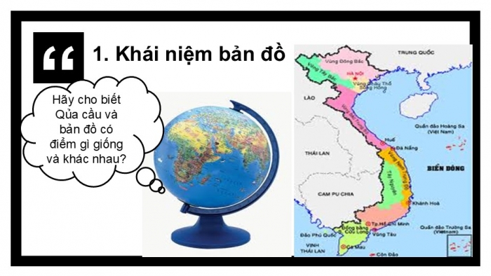 Giáo án PPT Địa lí 6 kết nối Bài 2: Bản đồ. Một số lưới kinh, vĩ tuyến. Phương hướng trên bản đồ