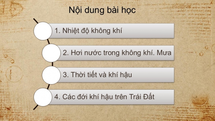 Giáo án PPT Địa lí 6 cánh diều Bài 14: Nhiệt độ và mưa. Thời tiết và khí hậu