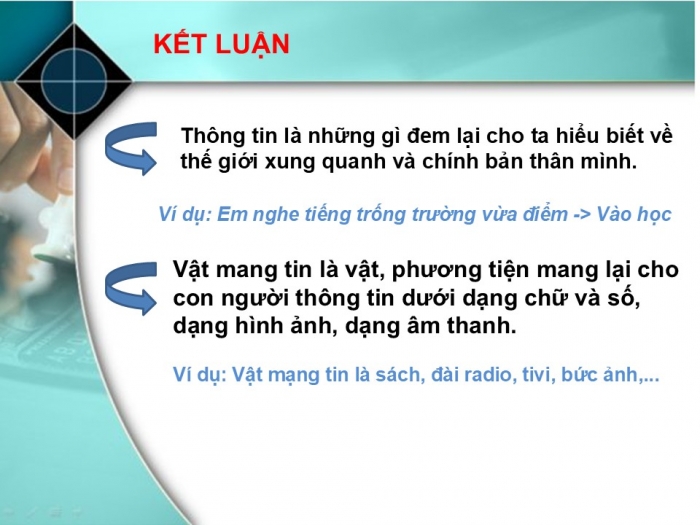 Giáo án PPT Tin học 6 cánh diều Bài 1: Thông tin – Thu nhận và xử lí thông tin