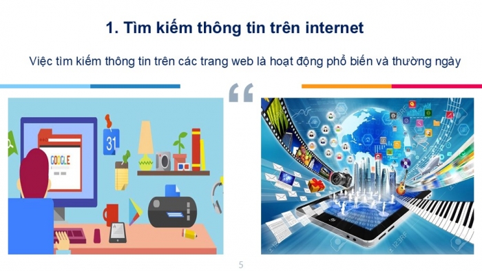 Giáo án PPT Tin học 6 cánh diều Bài 3: Giới thiệu máy tìm kiếm