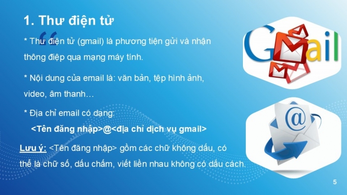 Giáo án PPT Tin học 6 cánh diều Bài 5: Giới thiệu thư điện tử