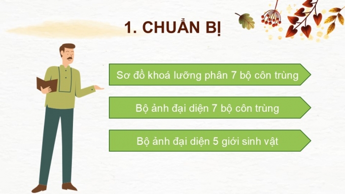 Giáo án PPT KHTN 6 chân trời Bài 23: Thực hành xây dựng khoá lưỡng phân