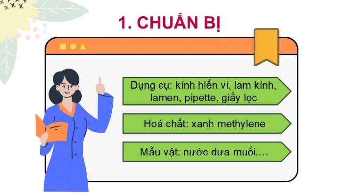 Giáo án PPT KHTN 6 chân trời Bài 26: Thực hành quan sát vi khuẩn. Tìm hiểu các bước làm sữa chua