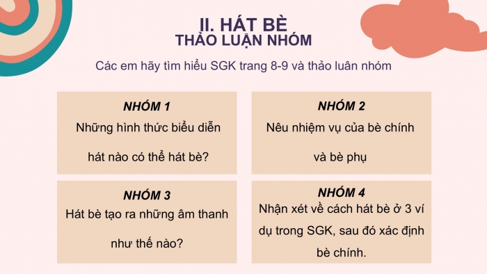 Giáo án PPT Âm nhạc 6 cánh diều Tiết 3: Hoà tấu nhạc cụ, Hát bè, Trải nghiệm và khám phá