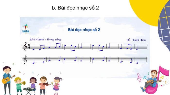 Giáo án PPT Âm nhạc 6 cánh diều Tiết 4: Ôn tập Bài đọc nhạc số 2, Ôn tập bài hoà tấu và bài tập tiết tấu, Ôn tập bài hát Lí cây đa