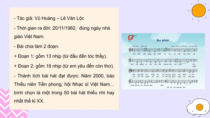 Giáo án PPT Âm nhạc 6 cánh diều Tiết 1: Hát bài Bụi phấn, Nghệ sĩ Nhân dân Quách Thị Hồ, Trải nghiệm và khám phá