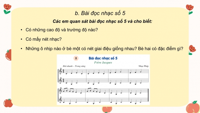 Giáo án PPT Âm nhạc 6 cánh diều Tiết 3: Luyện đọc các nốt của hợp âm Đô trưởng, Bài đọc nhạc số 5, Hoà tấu nhạc cụ, Trải nghiệm và khám phá