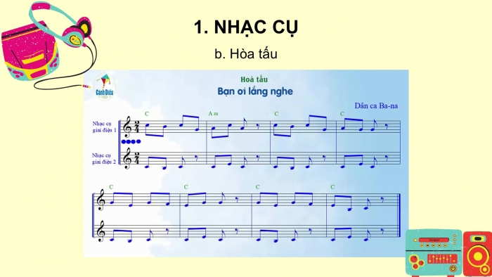 Giáo án PPT Âm nhạc 6 cánh diều Tiết 2: Hoà tấu, Nghe bài hát Nhạc rừng, Nhạc sĩ Hoàng Việt, Trải nghiệm và khám phá